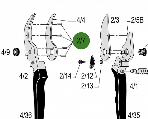 Klingebolzen Felco 2+4