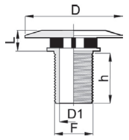 Wirbellose Belüftungs- stutze 1