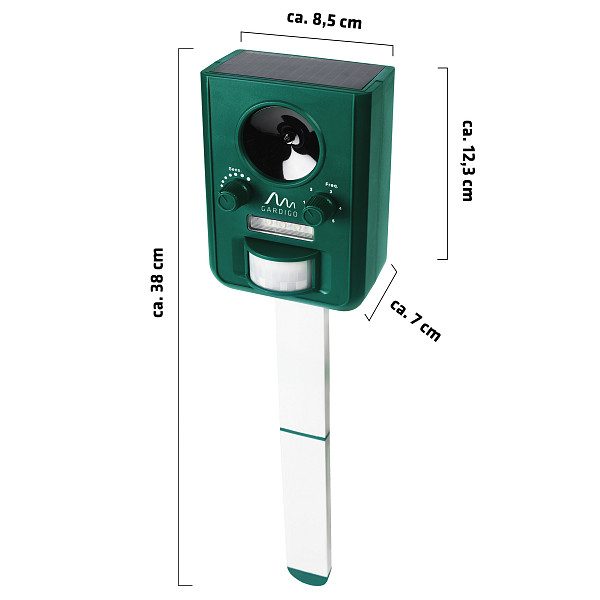 Solar Tiervertreiber mit Ultraschall