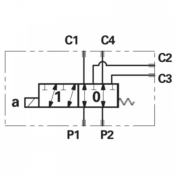 Umschaltventil 6/2 NG06 12V