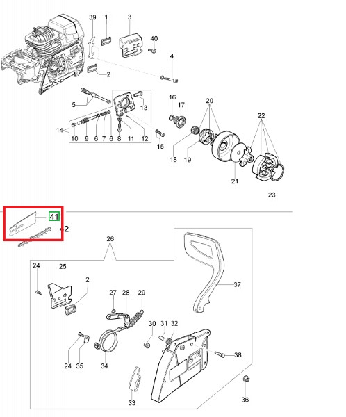 Kettensägeblatt OM – 52 cm 3/8