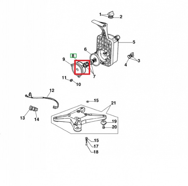 O-Ring für Motorpumpe