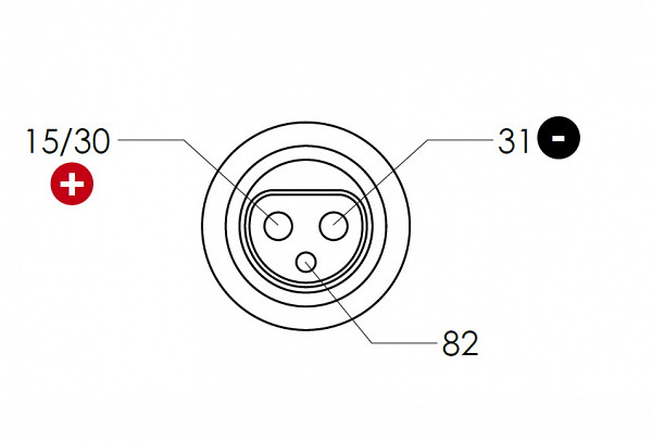 Stecker 3-polig Kunststoff