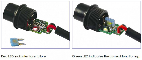 Stecker 3-Polig mit LED