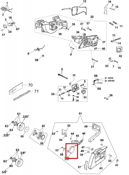 Kettensägebremse 962